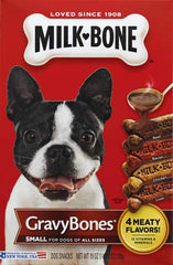 Milk-Bone Gravy Bones, primer plano de pollo, snack sabroso para perros