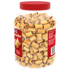 Milk-Bone MaroSnacks: textura crujiente de dos capas para masticar.