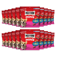Milk-Bone Minis en empaque de 20 bolsas, variedad de sabores