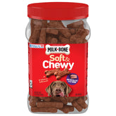Milk-Bone Soft & Chewy Beef Filet Mignon with Chuck Roast 25 oz, savory chew for dogs.