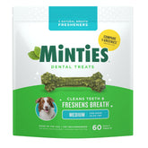 Minties hueso dental para perros, 60 unidades, ayuda a mantener dientes limpios.