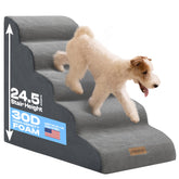 Miorun escaleras para perro con acceso cómodo a cama alta de 24,5 pulgadas