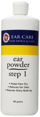 Botella Miracle Care Polvo para Oídos de 96 g para perros y gatos.