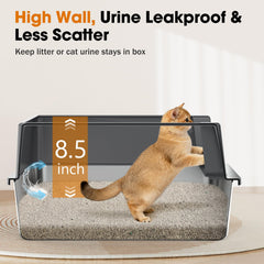 MixJOY tamaño XL, caja de arena amplia para gatos medianos