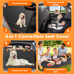MIXJOY funda 4 en 1 para coche, adaptable como hamaca para perros