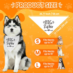 Bandana Mixrowa de 25x17 pulgadas, ajuste cómodo para perros de cualquier talla.