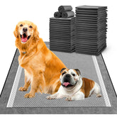 Tapete Mizok para perros grandes, color carbón, absorción eficaz.