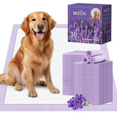 MIZOK almohadilla absorbente para perros 36x36 pulgadas, gran capacidad.