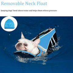 Mklhgty chaqueta salvavidas para perro con tiras reflectantes y colores brillantes para mayor visibilidad