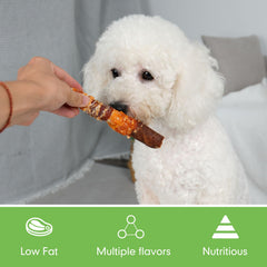 MON2SUN golosinas tres sabores, carnes mixtas, variedad para mantener interés.