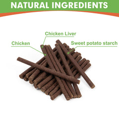MON2SUN sabor-higado-pollo-tiras-5-pulgadas: snack sabroso para perros.