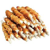 MON2SUN tiras-piel-pollo-5pulgadas, snack duradero para perros pequeños.