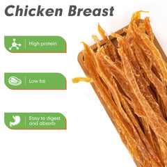 MON2SUN Tiras de pollo para perros pequeños, lista para masticar como recompensa.