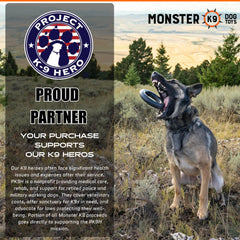 Monster K9, mordedor de dureza industrial, perfecto para perros grandes.