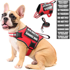 MOOGROU arnés de servicio para perro con set de parches para entrenamiento y seguridad