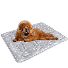 Moonsea Dog Crate Mat con diseño de estrellas, ideal para una jaula más atractiva.