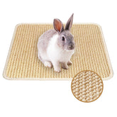 Almohadilla Mooydee para conejo con sisal natural, textura para rascar y descansar.