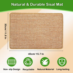Mooydee con cinta doble para fijar rasca de sisal estable