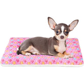 Cama Mora Pets para jaula con estrella rosa, ideal para viajes.