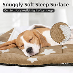 Mora Pets cama perro pequeño con diseño estrella, ideal para siestas.