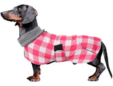 Morezi abrigo impermeable para perro salchicha con ajuste seguro para días de lluvia.