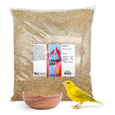 Semilla Morning Bird canario en bolsa de 9 libras para nutrición diaria de aves.