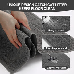 Tapis Motsamla doux pour les pattes sensibles des chats.