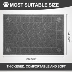 Tapis-litière Motsamla trappe-litière à mailles épaisses capture les particules.