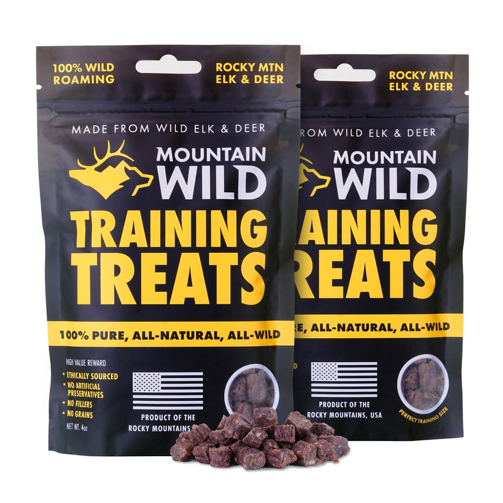 MOUNTAIN WILD trozos de alce para entrenamiento de perros, alta calidad natural.