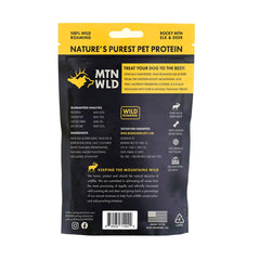 MOUNTAIN WILD friandises wapiti-venaison pour chien, idéale pour l'entraînement.