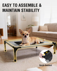 Cama Moysoon elevada 8 pulgadas mantiene a tu perro seco y cómodo.