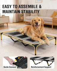 Cama para perro Moysoon, altura de 8 pulgadas para mayor elevación.