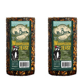 Mr. Bird Woodpecker Feast, cilindro 4x4x7, alimento para aves carpinteras al aire libre.