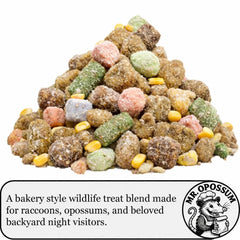 MR. OPOSSUM Midnight Munch bocadillos de carne para mapaches y zarigüeyas, sabor agradable