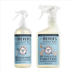 Mrs. Meyer’s Pet Odor Neutralizer, botella enfocada, neutraliza olores en telas.