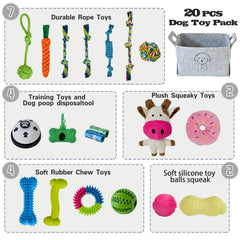 Juguete de cuerda Mrsohret para cachorros, juego interactivo