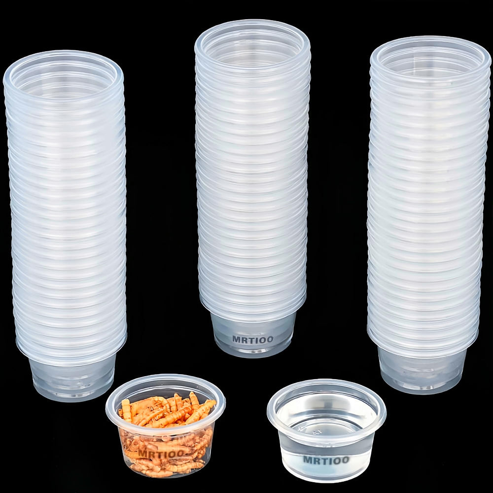 MRTIOO tazas-alimentacion-lagarto-crestado, ideales para alimentar con precisión.
