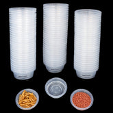 Copa MRTIOO para alimento y agua de geco crestado, vista clara para observar la comida.