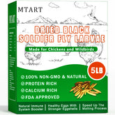 MTART larvas mosca soldado negra secas en paquete, fuente proteica para aves.