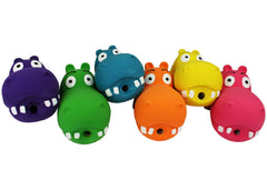 Multipet hipopótamo de látex, textura suave para juego diario