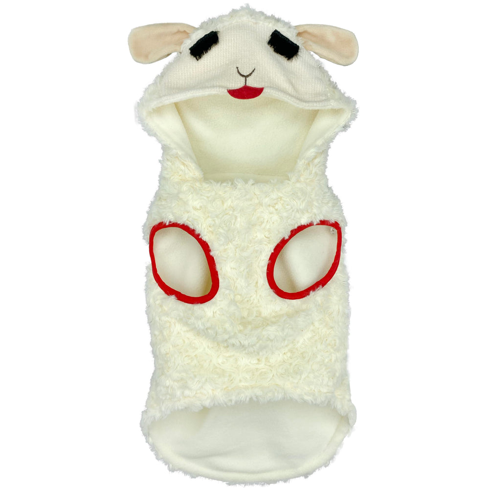 Multipet Lamb Chop: disfraz perruno XL para fotos divertidas y eventos temáticos.
