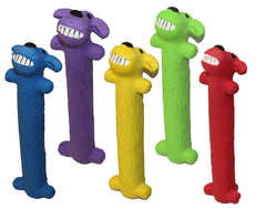 Multipet Loofa Látex, juguete para perro de 6 pulgadas, con sonido para juego interactivo