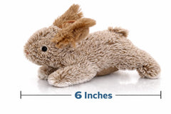 Multipet Thumperz conejo con sonido chirriante, ideal para entretenimiento sostenido.