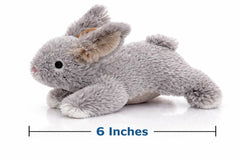 Conejo de peluche Multipet Thumperz con chirriador para juego interactivo