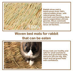 MUYG conejo hierba mat dormir: escena de descanso suave