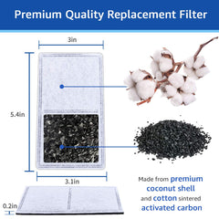 Filtro de carbón MyfatBOSS para Drinkwell Platinum ofrece filtración de capas.