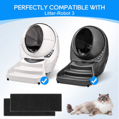 Filtros de alta densidad MyfatBOSS para Litter-Robot 3, absorben olores.