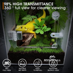MYGIIKAKA terrario insectos acrílico con ventilación lateral eficiente