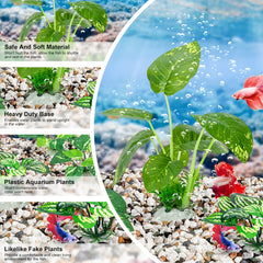 MyLifeUNIT plantas silk acuario pequeña-2: diseño versátil para distintos estilos de acuario