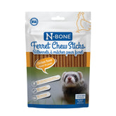 N-Bone Ferret Chew Sticks en paquete, sabor pollo para hurones.